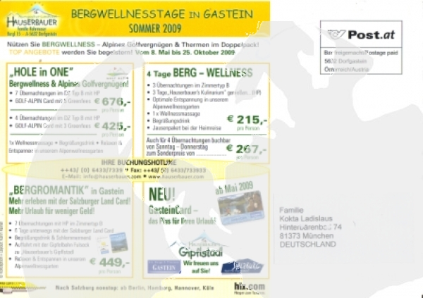 Dorfgastein - A 2009 95 001 ●